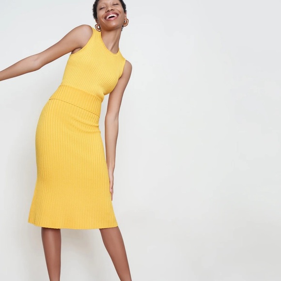 MM Lafeur The York Skirt Tuscan Yellow Size Large - Picture 3 of 7